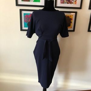 Tie waist, midi dress